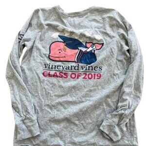 Vineyard Vines Youth T Shirt Class of 2019 Heather Gray Long Sleeve